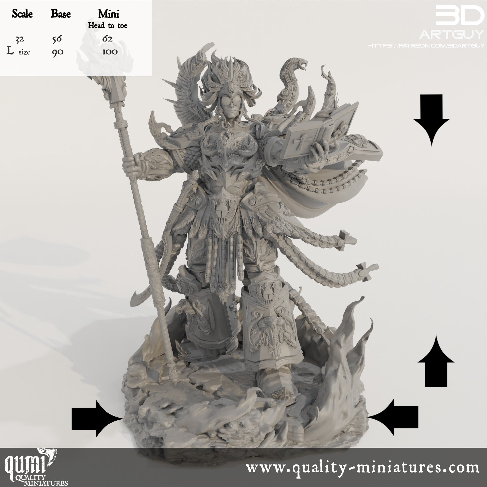 Magical Giant - 32mm Tabletop RPG Mini - Qumi Quality Miniatures - Qumi