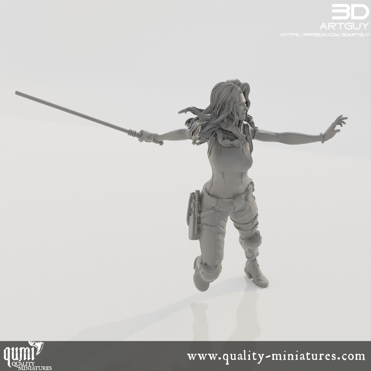 Maria Jacob - 32mm Tabletop RPG Mini - Qumi Quality Miniatures - Qumi