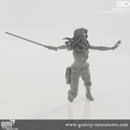 Maria Jacob - 32mm Tabletop RPG Mini - Qumi Quality Miniatures - Qumi