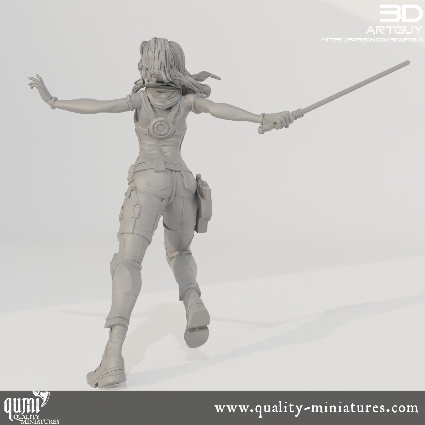 Maria Jacob - 32mm Tabletop RPG Mini - Qumi Quality Miniatures - Qumi