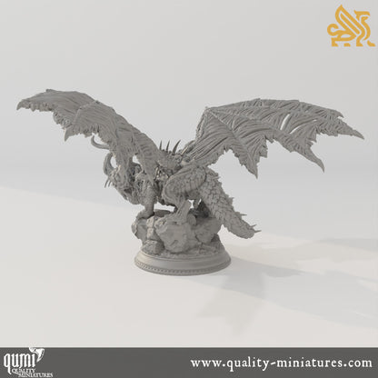 Midorius the Remade - Eldritch Flayer Dragon - 32mm Tabletop RPG Mini - Qumi - DM Stash Quality Miniatures - Qumi