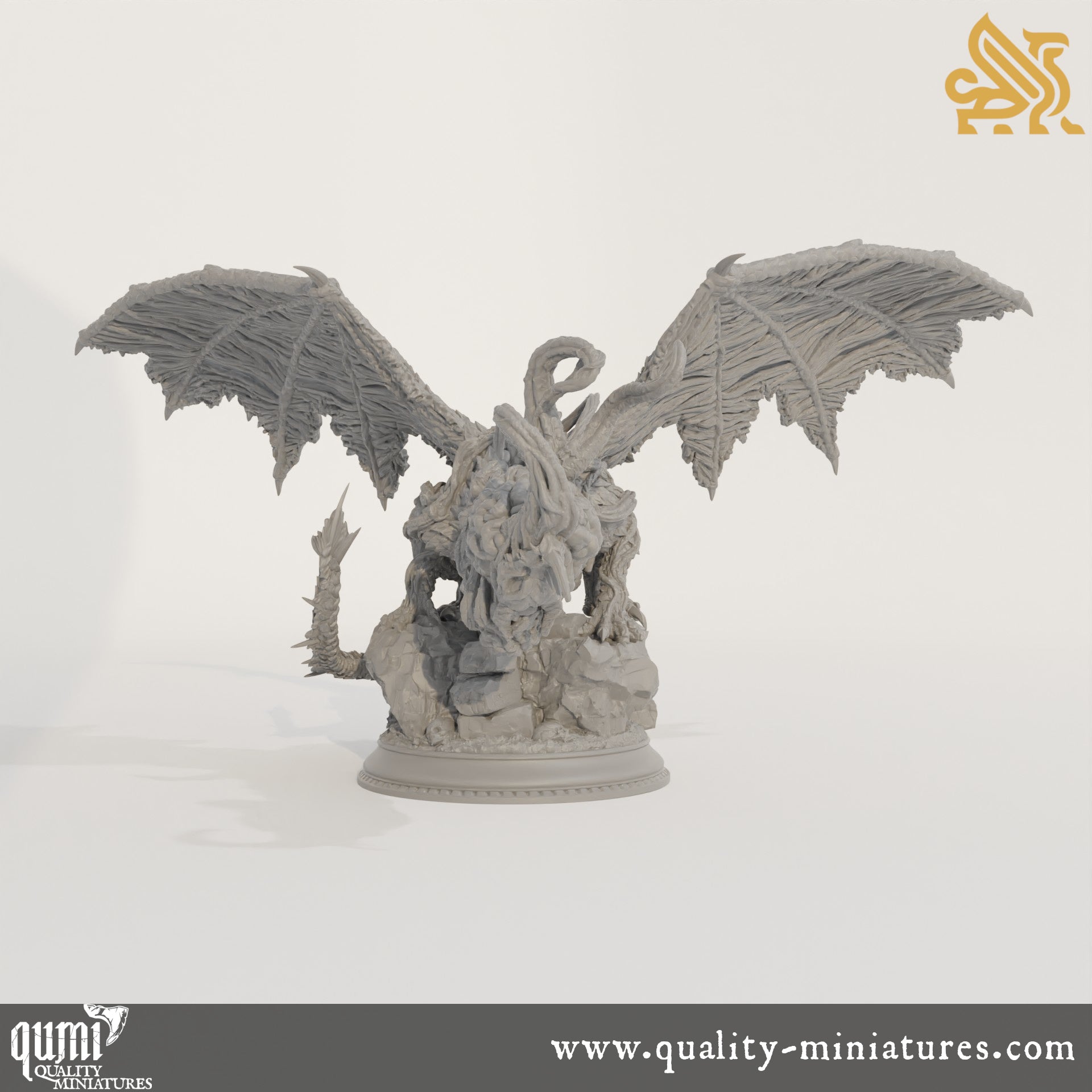 Midorius the Remade - Eldritch Flayer Dragon - 32mm Tabletop RPG Mini - Qumi - DM Stash Quality Miniatures - Qumi