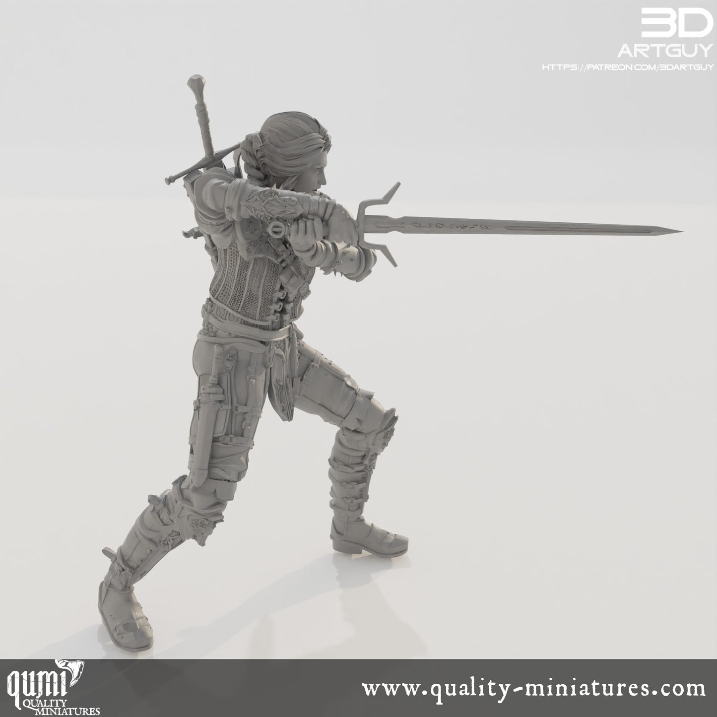 Monster Hunter - 32mm Tabletop RPG Mini - Qumi Quality Miniatures - Qumi