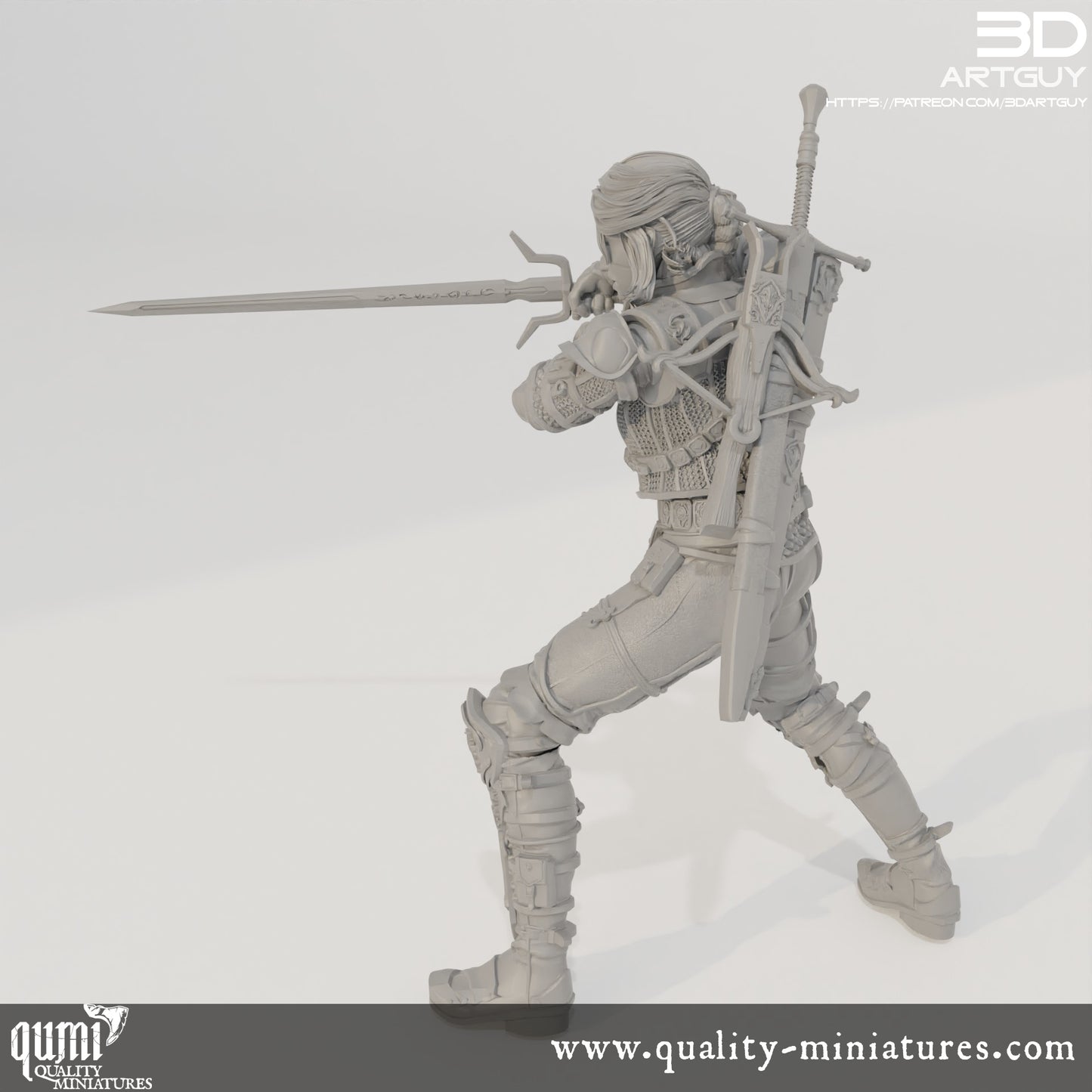 Monster Hunter - 32mm Tabletop RPG Mini - Qumi Quality Miniatures - Qumi