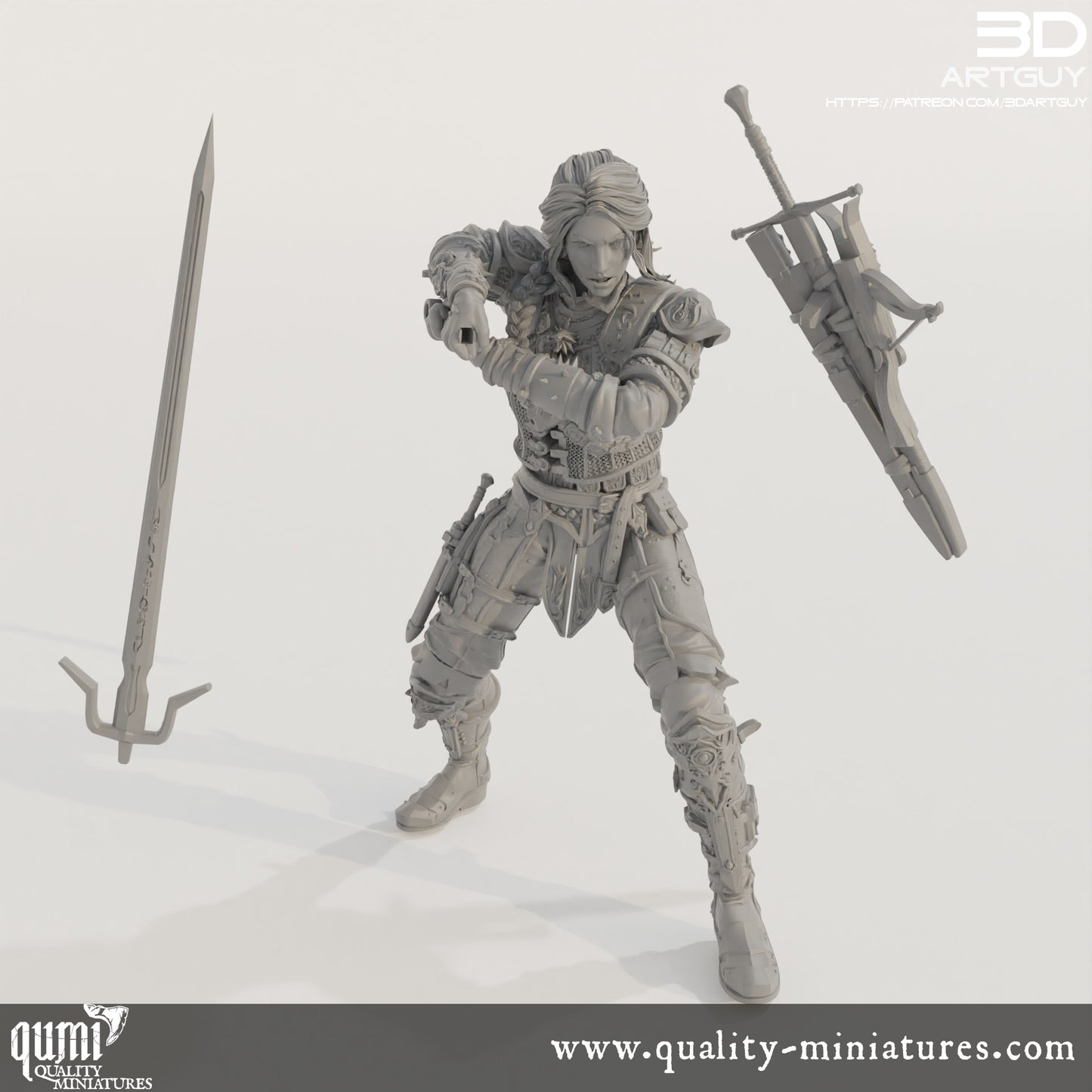 Monster Hunter - 32mm Tabletop RPG Mini - Qumi Quality Miniatures - Qumi