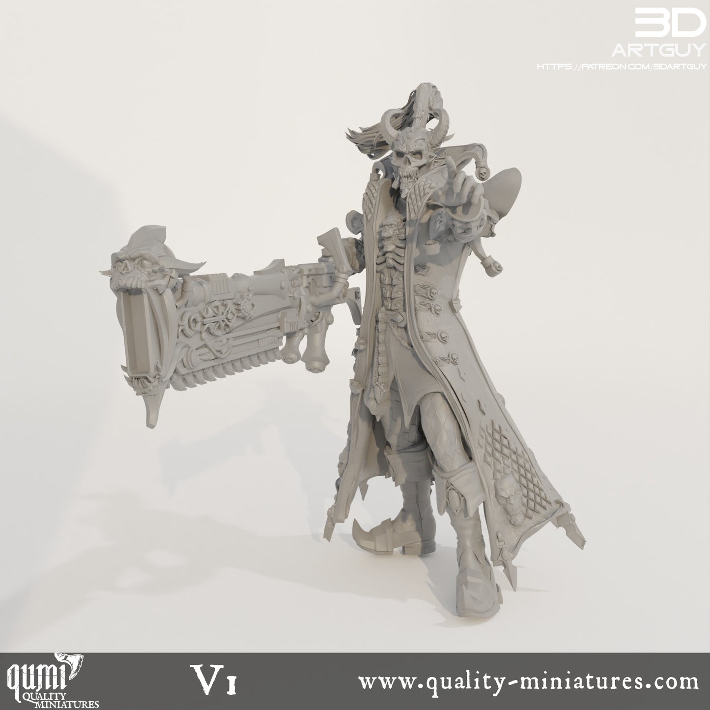 Murder Clown - 32mm Tabletop RPG Mini - Qumi Quality Miniatures - Qumi