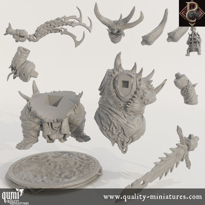 Necrotic - 32mm Tabletop RPG Mini - Size M - Qumi Quality Miniatures - Qumi