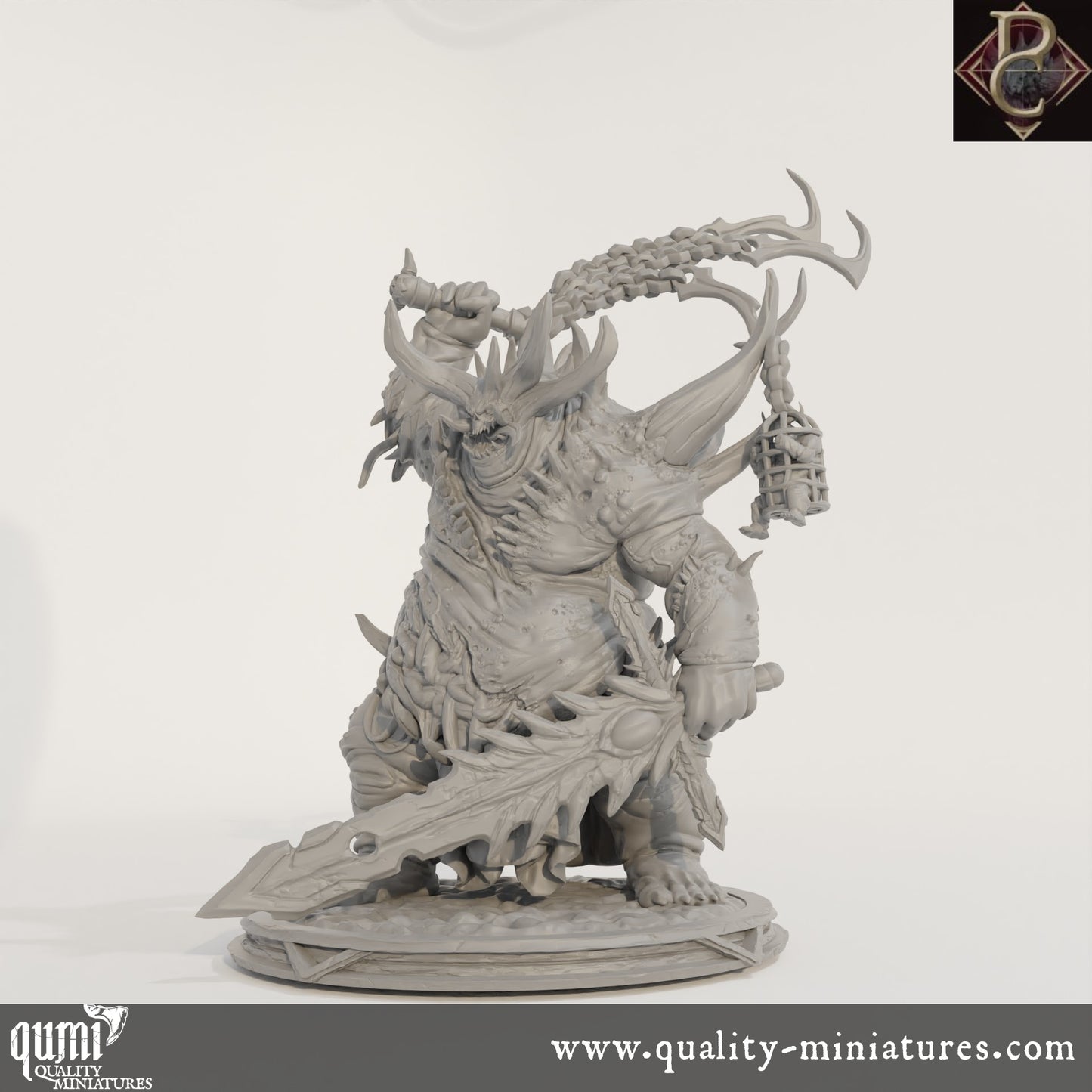 Necrotic - 32mm Tabletop RPG Mini - Size M - Qumi Quality Miniatures - Qumi