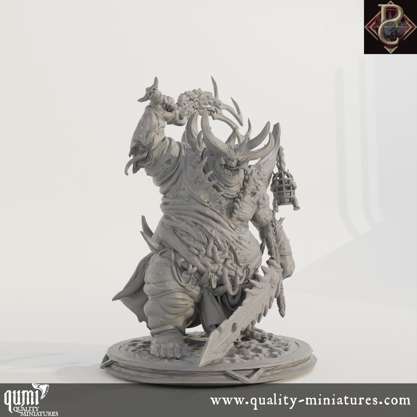 Necrotic - 32mm Tabletop RPG Mini - Size M - Qumi Quality Miniatures - Qumi