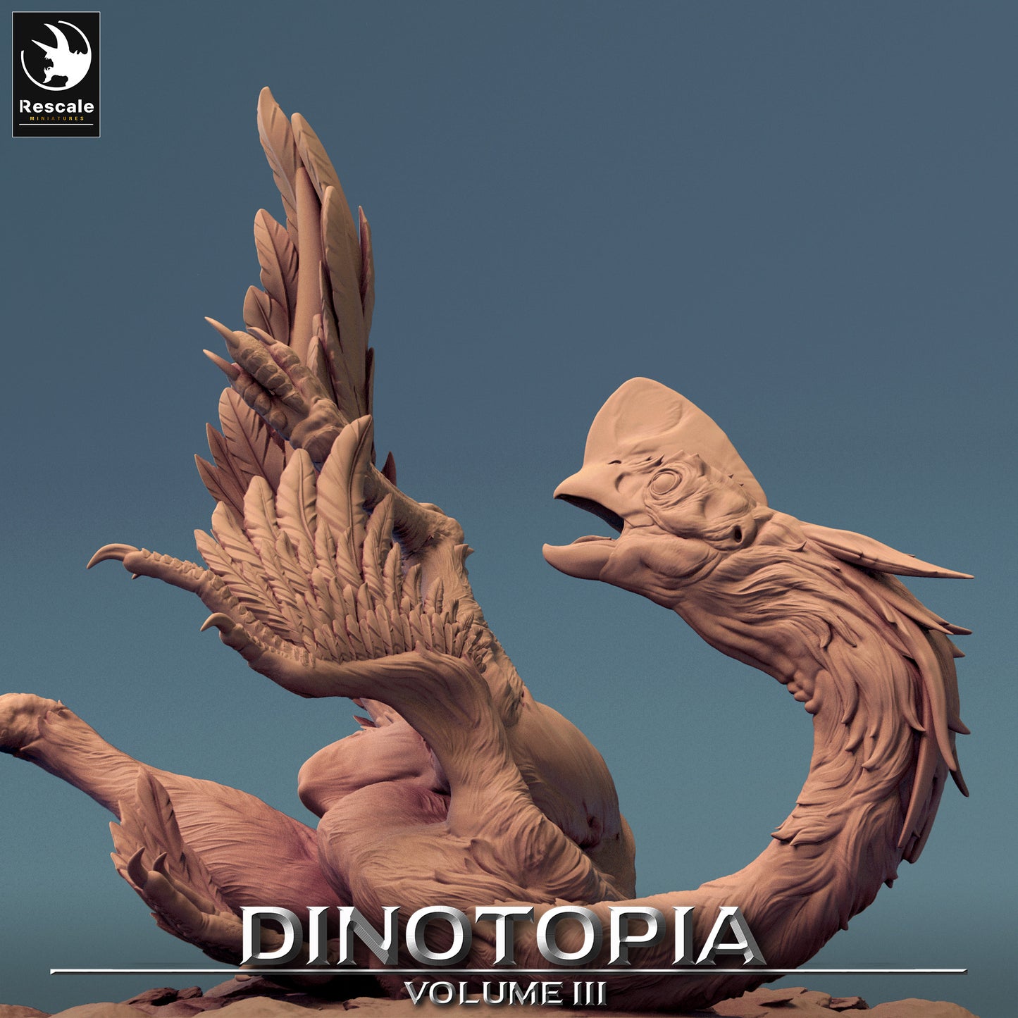 Oviraptor - Dinotopia - 32mm Tabletop RPG Mini - Qumi - Rescale Miniatures Quality Miniatures - Qumi