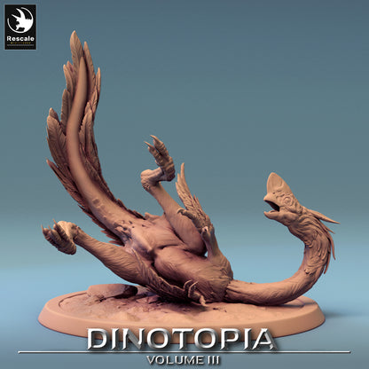 Oviraptor - Dinotopia - 32mm Tabletop RPG Mini - Qumi - Rescale Miniatures Quality Miniatures - Qumi