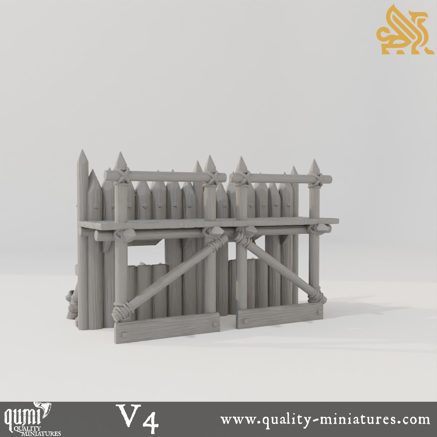 Koldeni Encampment - Walls - Tabletop RPG Terrain - Qumi - DM Stash