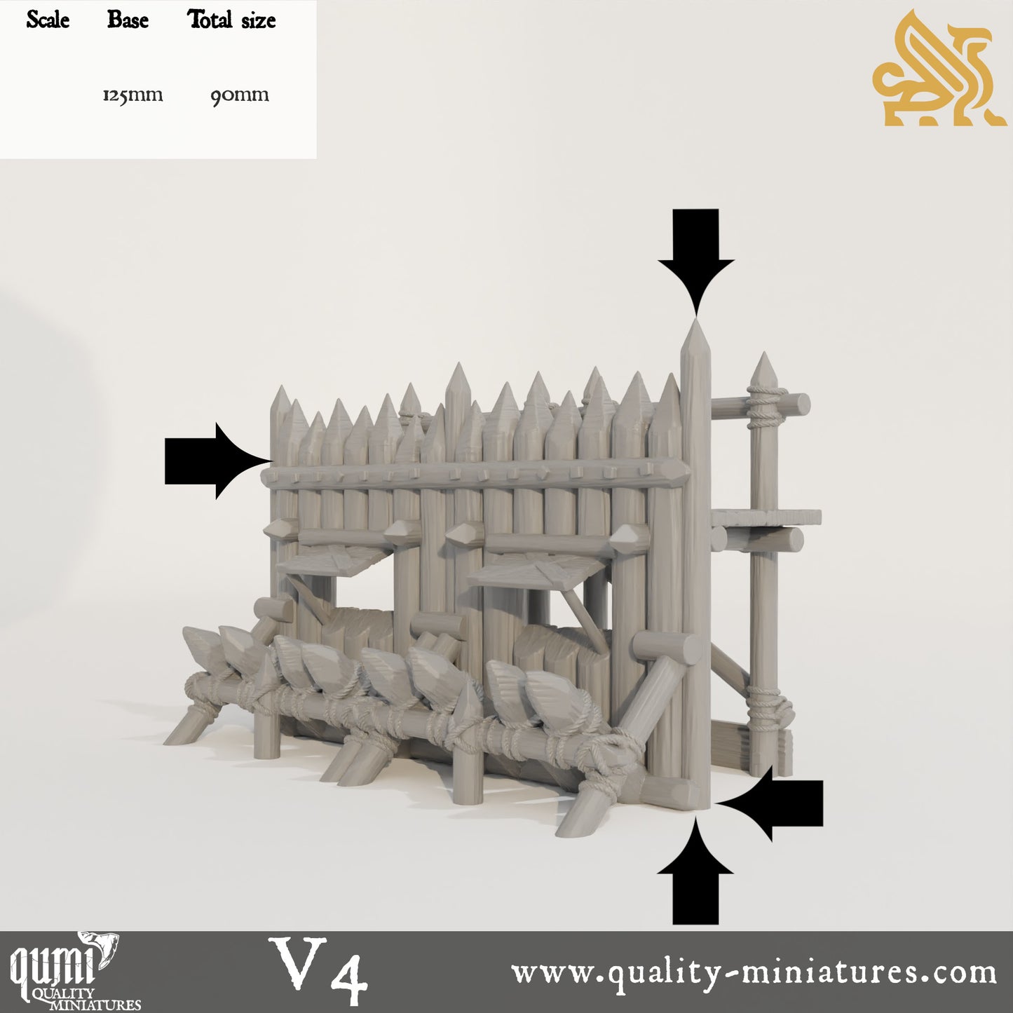 Koldeni Encampment - Walls - Tabletop RPG Terrain - Qumi - DM Stash