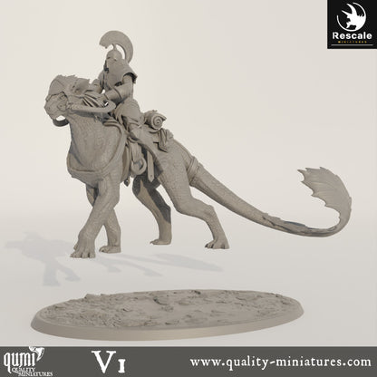 Solaris Panthera - 32mm Tabletop RPG Mini - Qumi - Rescale Miniatures