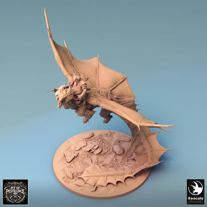 Brass Dragon - 32mm Tabletop RPG Mini - Qumi - Rescale Miniatures