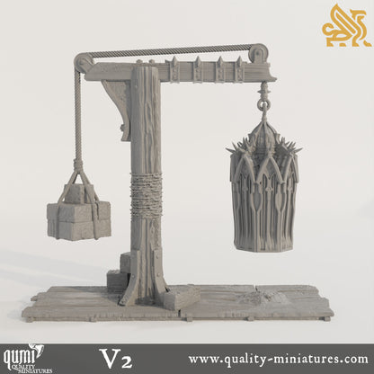 Plagued Streets of Canos - Gibbet Cage - Tabletop RPG Mini - Qumi - DM Stash Quality Miniatures - Qumi