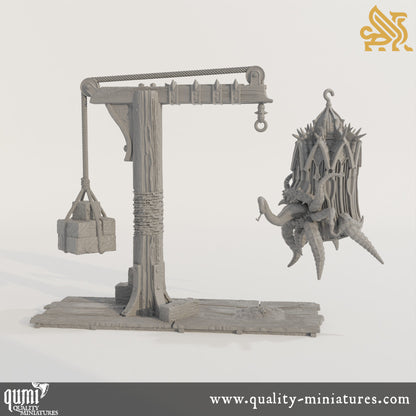 Plagued Streets of Canos - Gibbet Cage - Tabletop RPG Mini - Qumi - DM Stash Quality Miniatures - Qumi