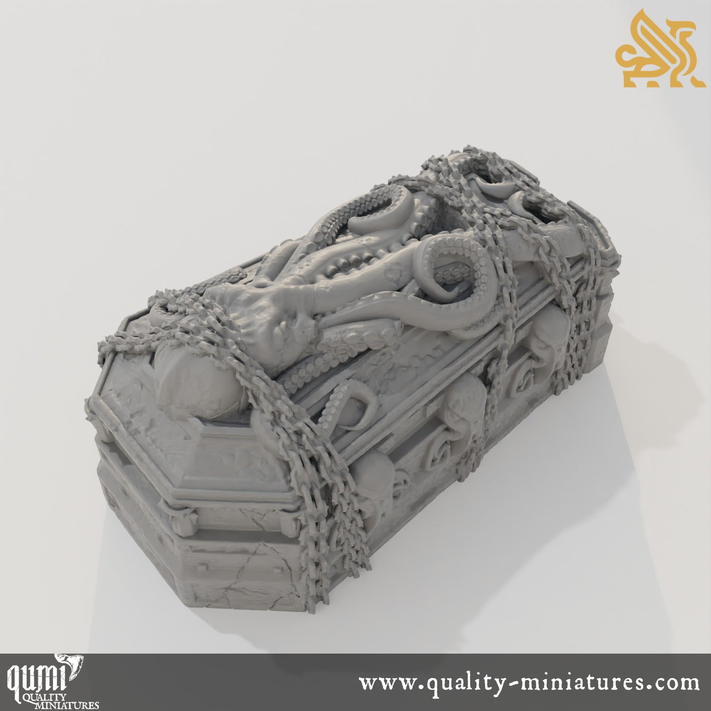 Plagued Streets of Canos - Sarcophagus - Tabletop RPG Mini - Qumi - DM Stash Quality Miniatures - Qumi