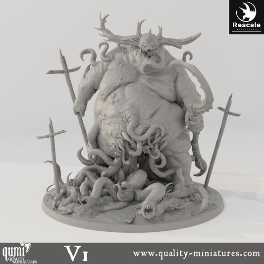 Purulent Demon - 32mm Tabletop RPG Mini - Qumi - Rescale Miniatures