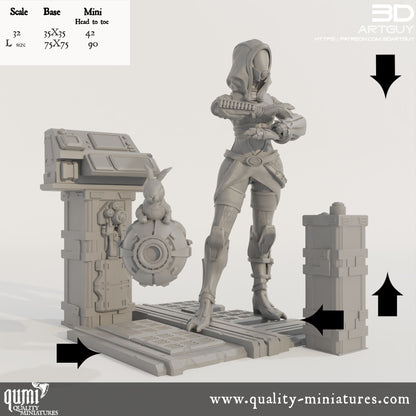 Quarian - 32mm Tabletop RPG Mini - Qumi Quality Miniatures - Qumi