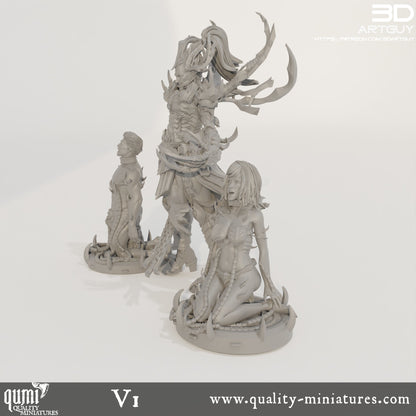 Raider King - 32mm Tabletop RPG Mini - Qumi - 3D ArtGuy Quality Miniatures - Qumi