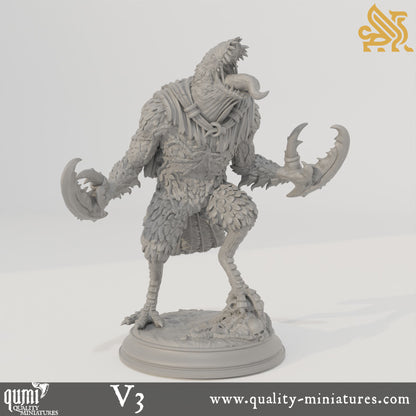 Ravenous Crows - Corvid Abominations - 32mm 75mm Tabletop RPG Mini - Qumi - DM Stash Quality Miniatures - Qumi