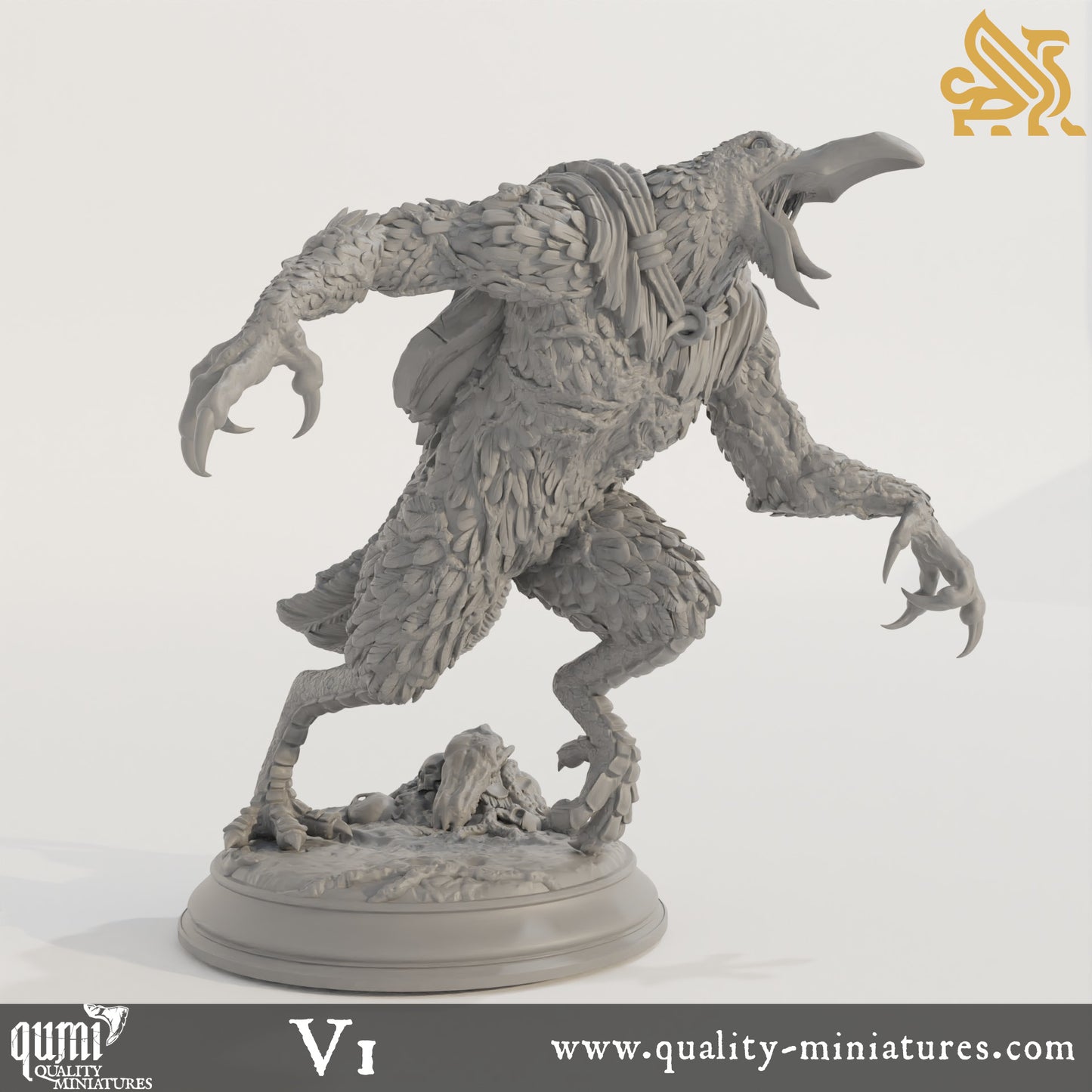 Ravenous Crows - Corvid Abominations - 32mm 75mm Tabletop RPG Mini - Qumi - DM Stash Quality Miniatures - Qumi