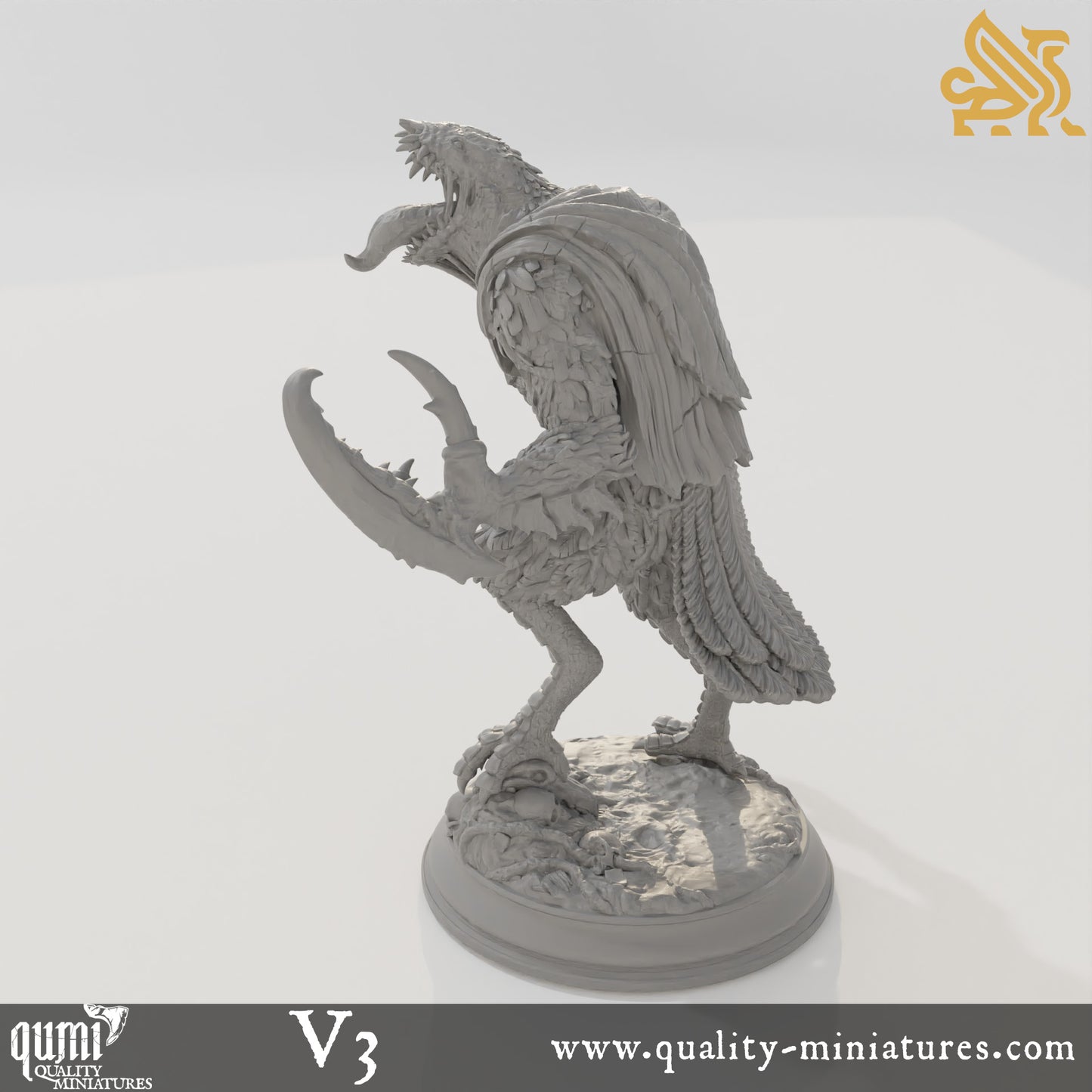 Ravenous Crows - Corvid Abominations - 32mm 75mm Tabletop RPG Mini - Qumi - DM Stash Quality Miniatures - Qumi