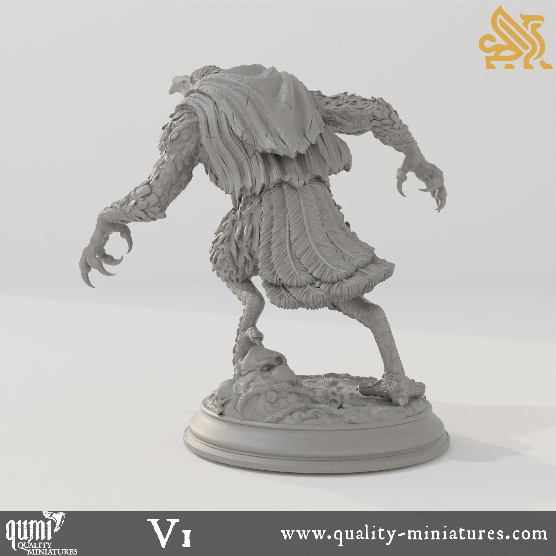 Ravenous Crows - Corvid Abominations - 32mm 75mm Tabletop RPG Mini - Qumi - DM Stash Quality Miniatures - Qumi