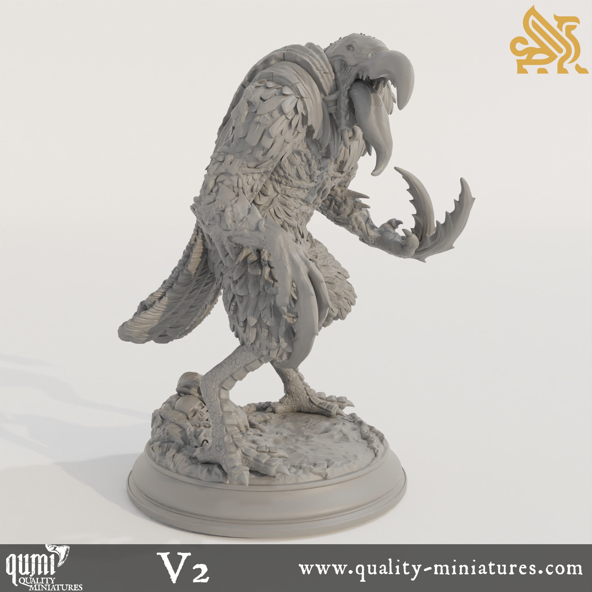 Ravenous Crows - Corvid Abominations - 32mm 75mm Tabletop RPG Mini - Qumi - DM Stash Quality Miniatures - Qumi