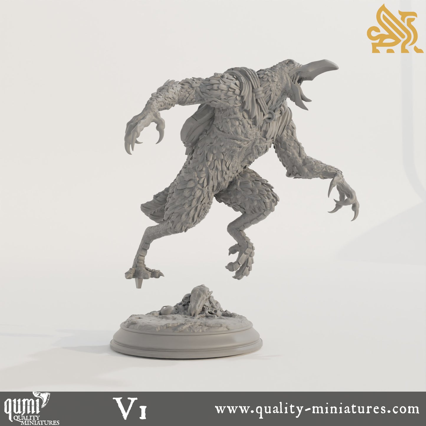 Ravenous Crows - Corvid Abominations - 32mm 75mm Tabletop RPG Mini - Qumi - DM Stash Quality Miniatures - Qumi