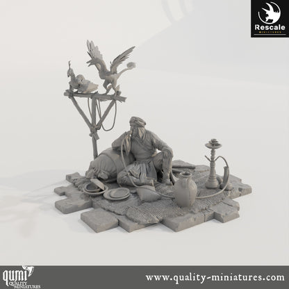 Relax Scene - Dinotopia - 32mm Tabletop RPG Mini - Qumi - Rescale Miniatures Quality Miniatures - Qumi