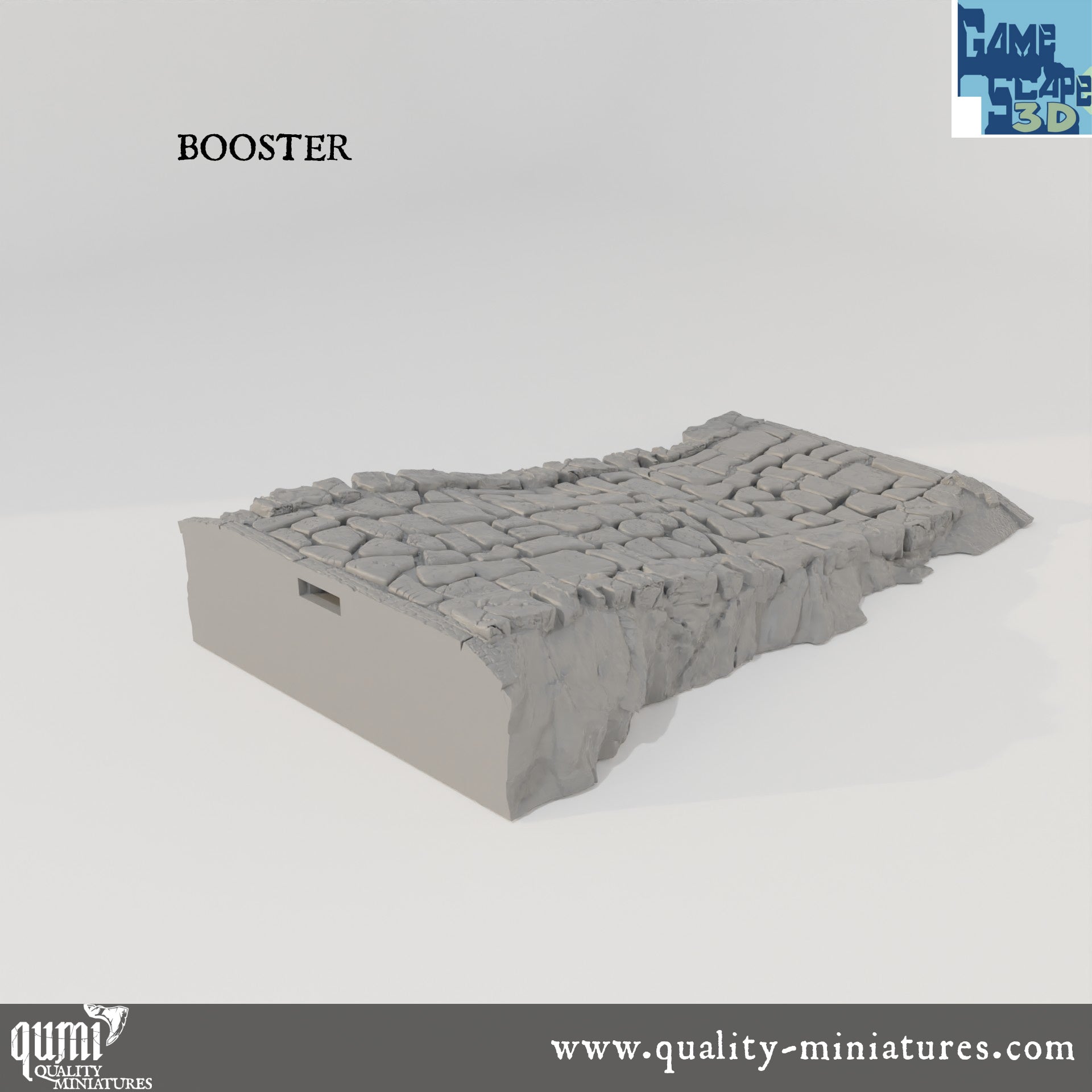 Roads, Curves, Straights and Intersections - Resin Print - Tabletop RPG Terrain - GameScape3D - Qumi Quality Miniatures - Qumi