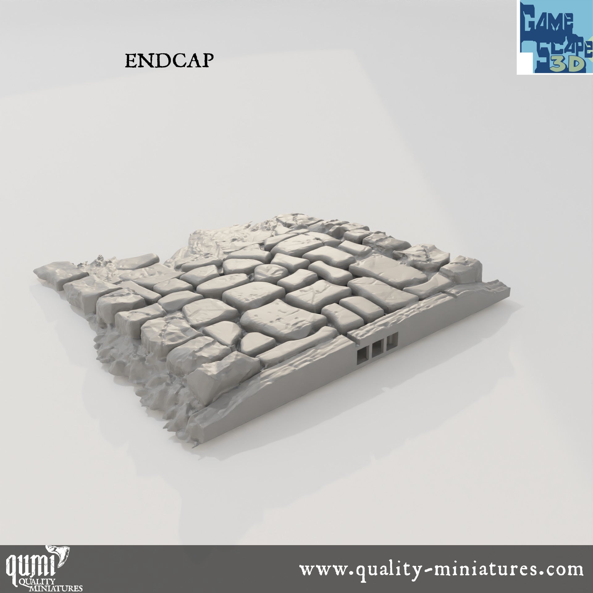 Roads, Curves, Straights and Intersections - Resin Print - Tabletop RPG Terrain - GameScape3D - Qumi Quality Miniatures - Qumi