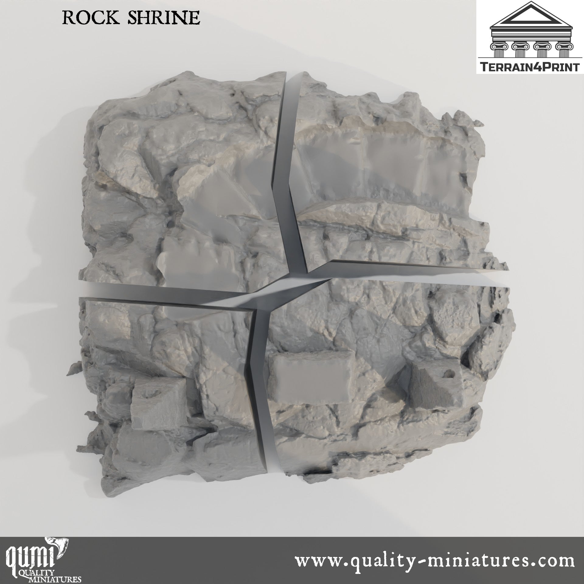 Rocks and Bunkers - Resin Print - Tabletop RPG Terrain - Terrain4Print - Qumi Quality Miniatures - Qumi