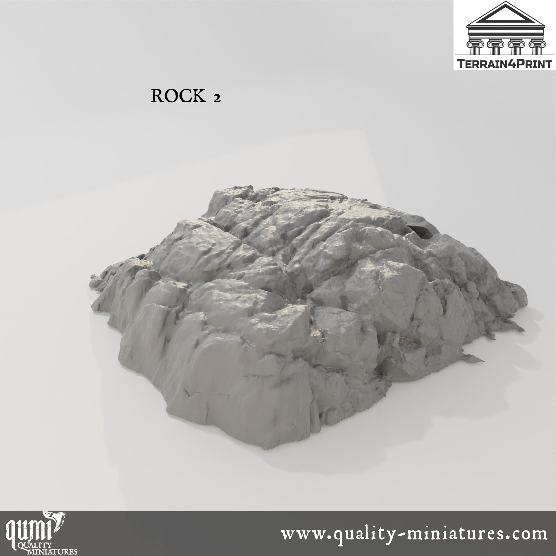 Rocks and Bunkers - Resin Print - Tabletop RPG Terrain - Terrain4Print - Qumi Quality Miniatures - Qumi