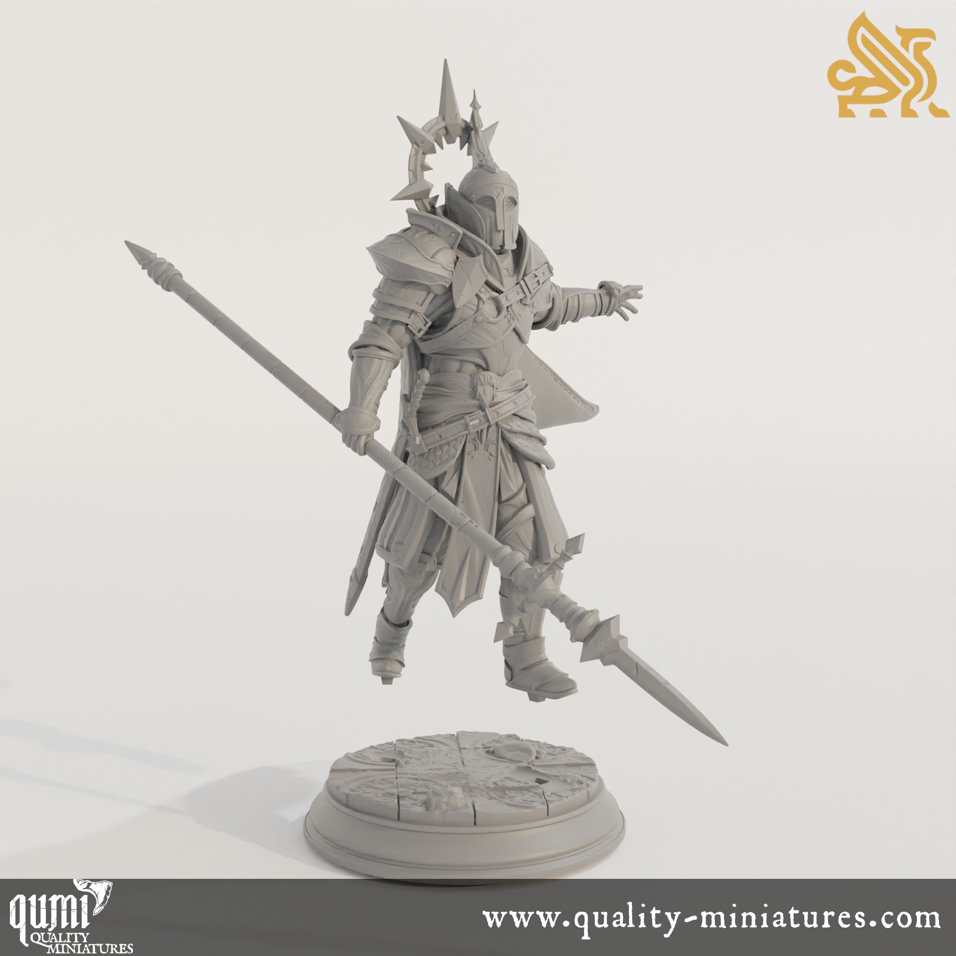 Roland the Dutiful - Duke’s Bodyguard - 32mm 75mm Tabletop RPG Mini - Qumi - DM Stash Quality Miniatures - Qumi