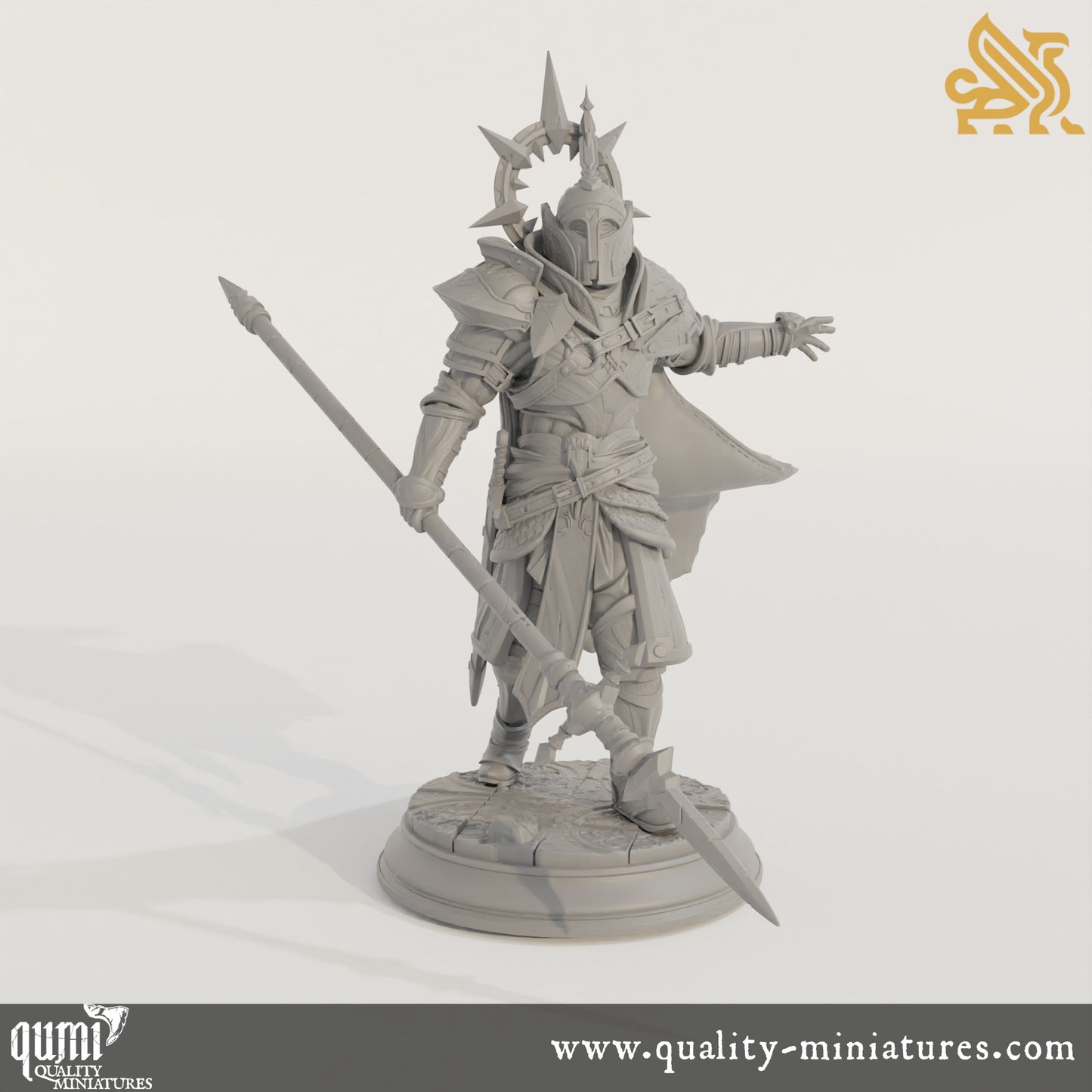 Roland the Dutiful - Duke’s Bodyguard - 32mm 75mm Tabletop RPG Mini - Qumi - DM Stash Quality Miniatures - Qumi