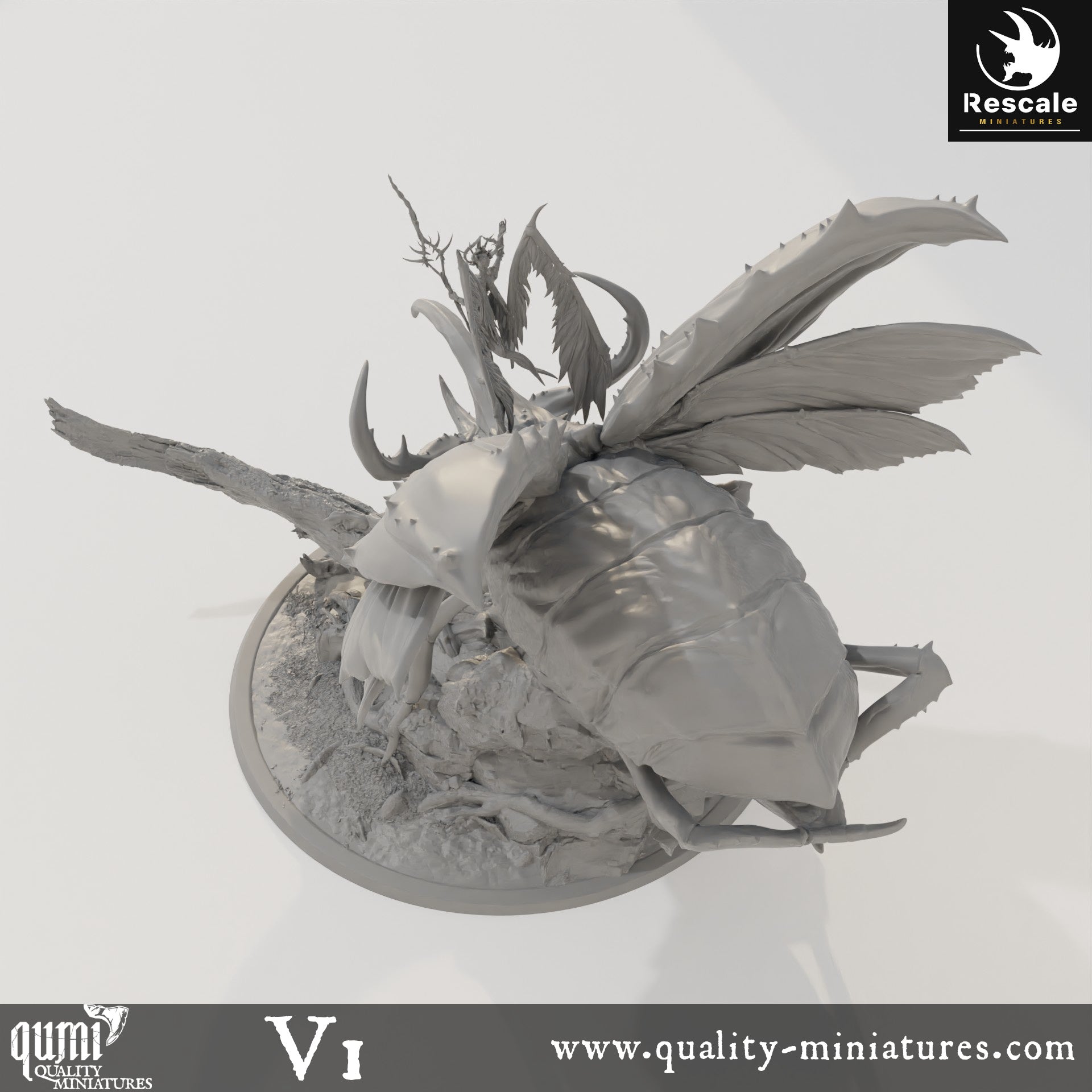 Royal Fae - 32mm Tabletop RPG Mini - Qumi - Rescale Miniatures Quality Miniatures - Qumi