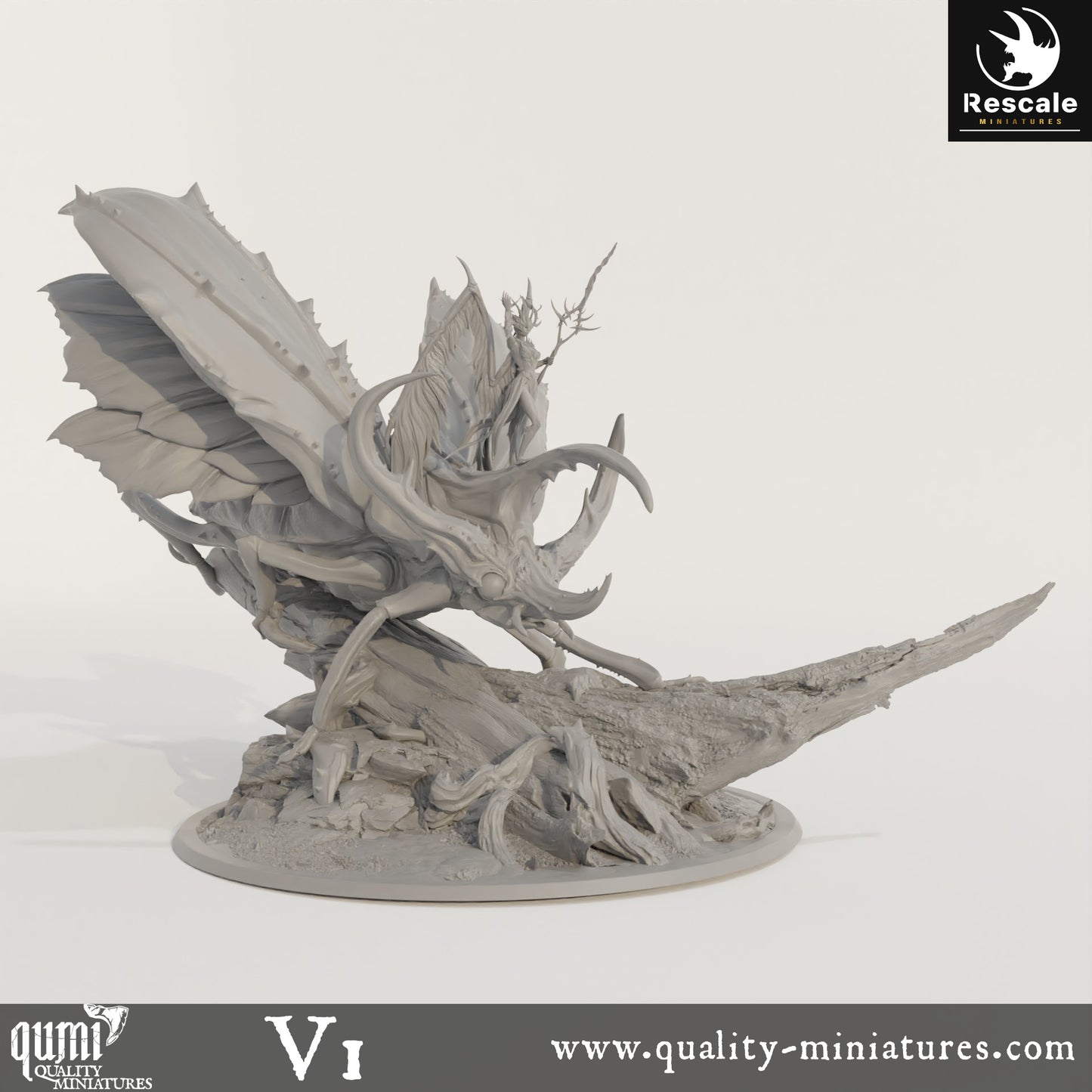 Royal Fae - 32mm Tabletop RPG Mini - Qumi - Rescale Miniatures Quality Miniatures - Qumi