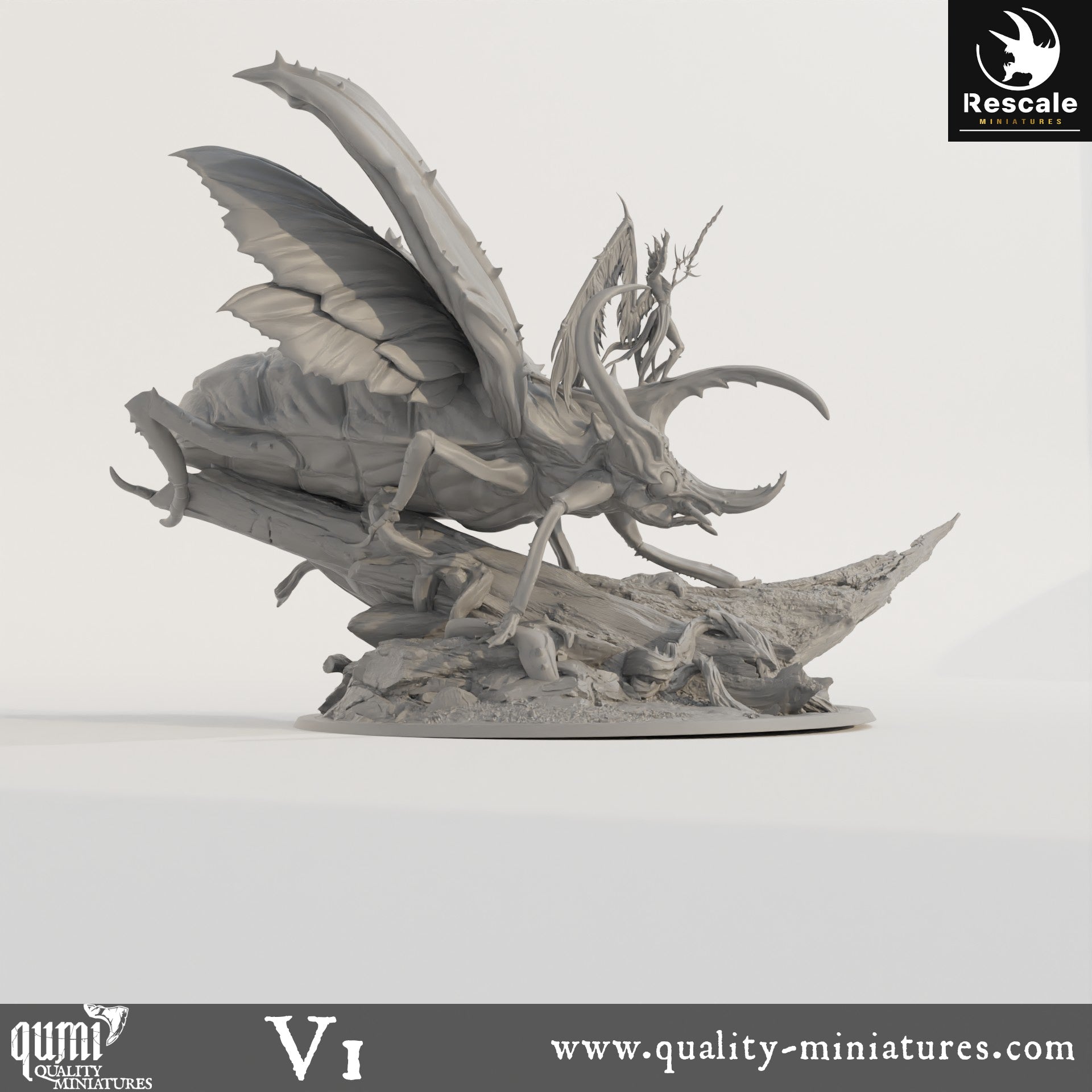 Royal Fae - 32mm Tabletop RPG Mini - Qumi - Rescale Miniatures Quality Miniatures - Qumi