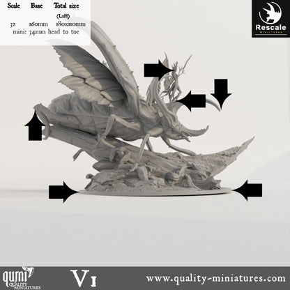 Royal Fae - 32mm Tabletop RPG Mini - Qumi - Rescale Miniatures Quality Miniatures - Qumi