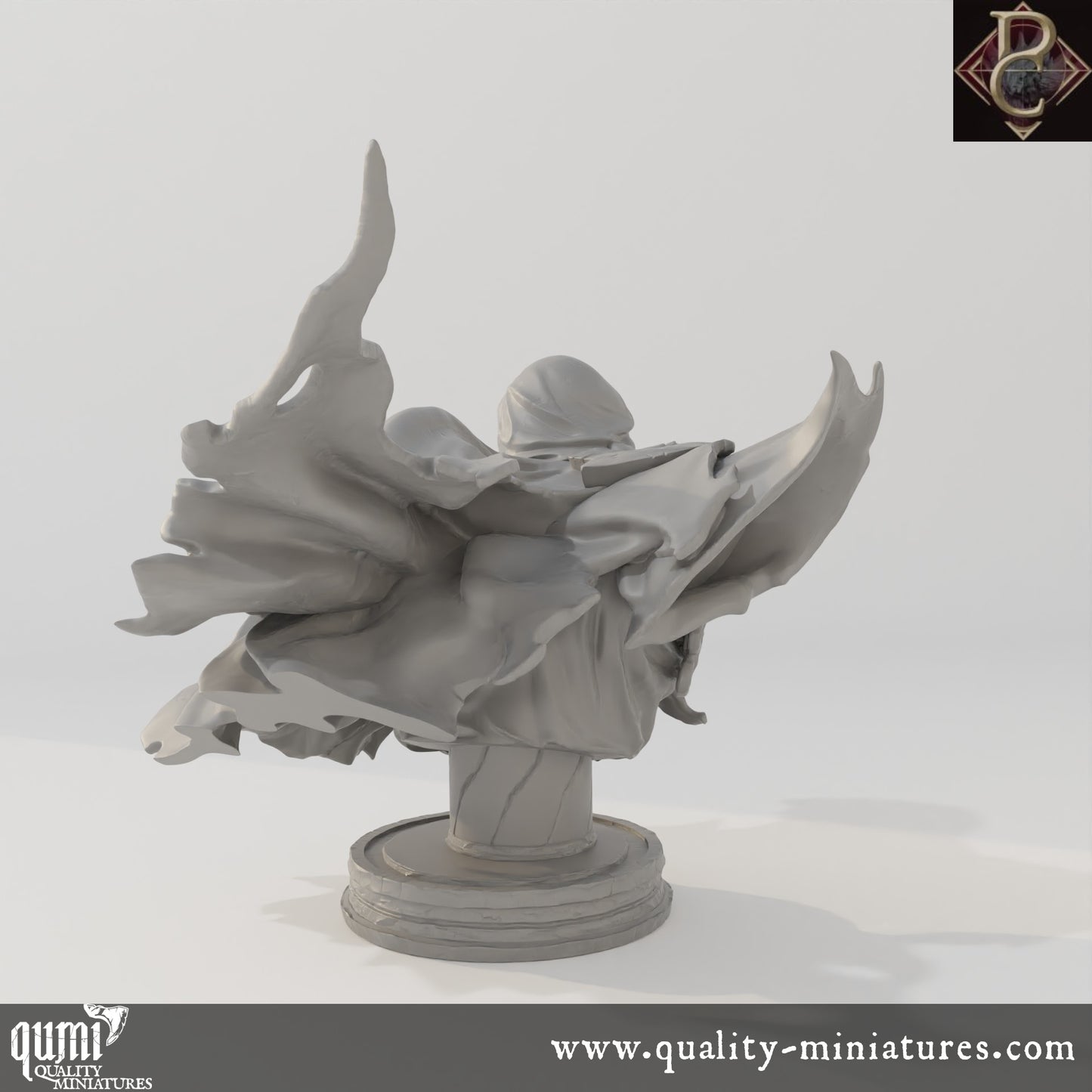 Savakar Bust - 32mm Tabletop RPG Mini - Qumi - Parasite Collectibles Quality Miniatures - Qumi