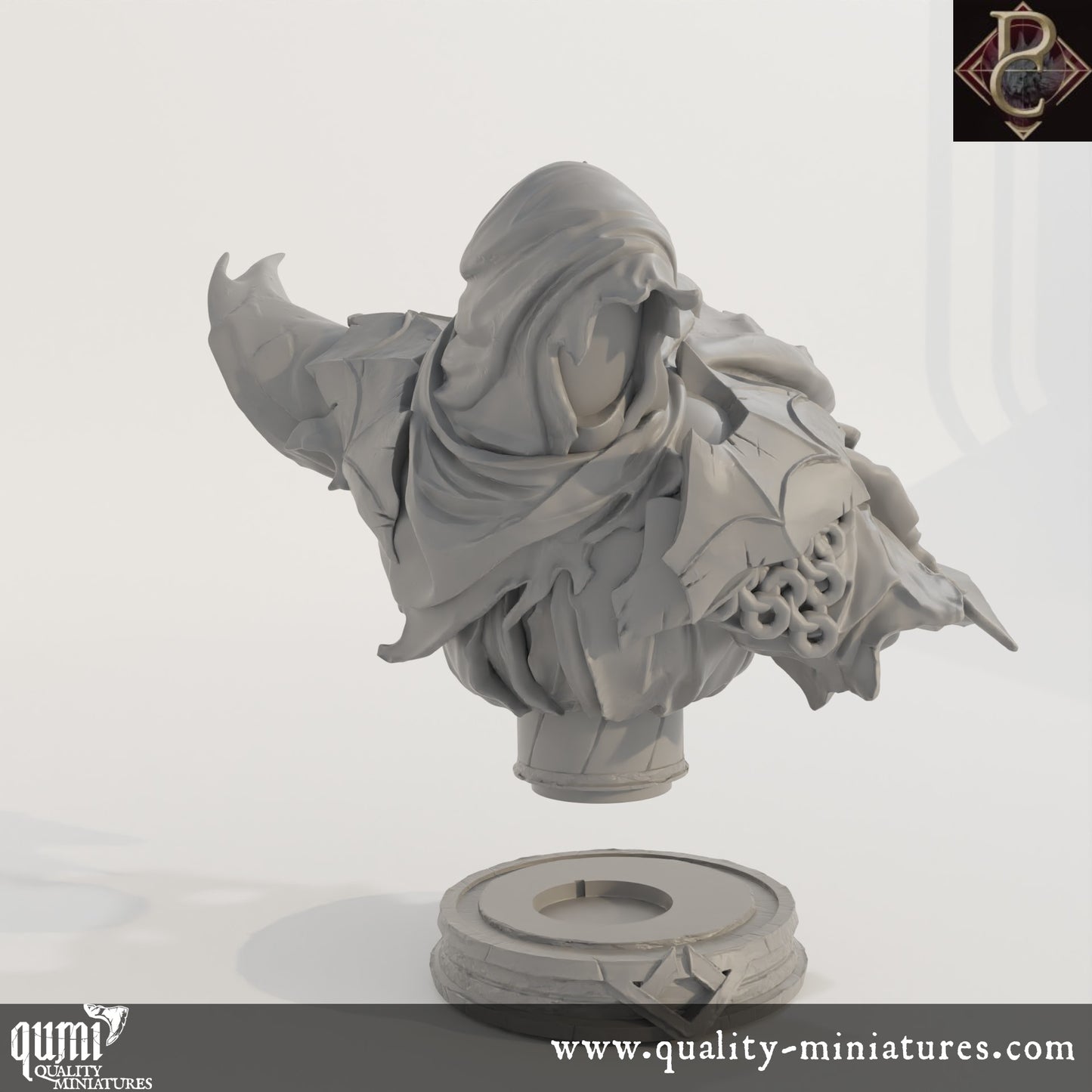 Savakar Bust - 32mm Tabletop RPG Mini - Qumi - Parasite Collectibles Quality Miniatures - Qumi