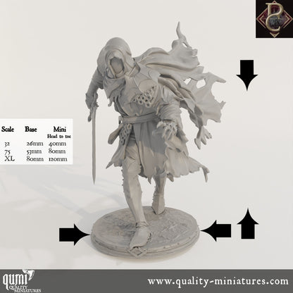 Savarkar - 32mm Tabletop RPG Mini - up to XL Size - Qumi - Parasite Collectibles Quality Miniatures - Qumi