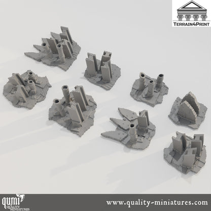 Sci Fi Decoration - Rivet City - Resin Print - Tabletop RPG Terrain - Terrain4Print - Qumi Quality Miniatures - Qumi