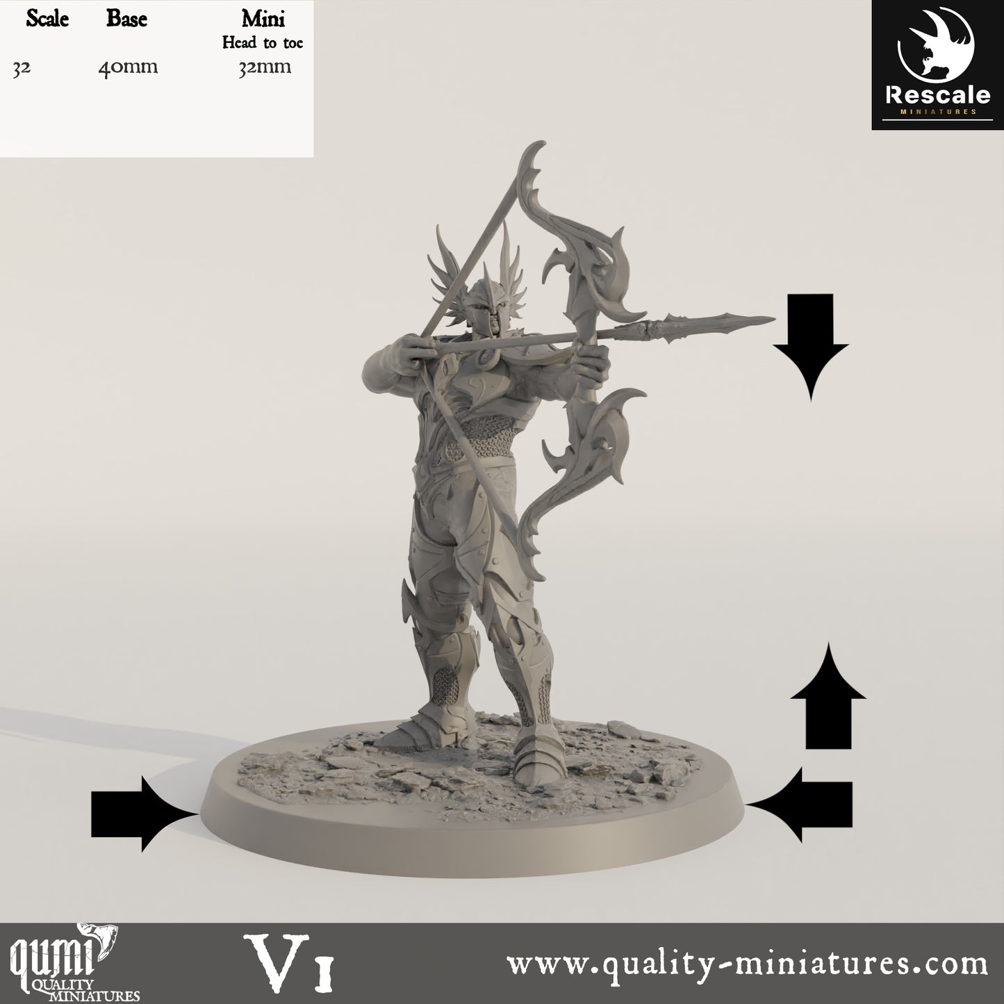 Sentinel Of Aetherium - 32mm Tabletop RPG Mini - Qumi - Rescale Miniatures