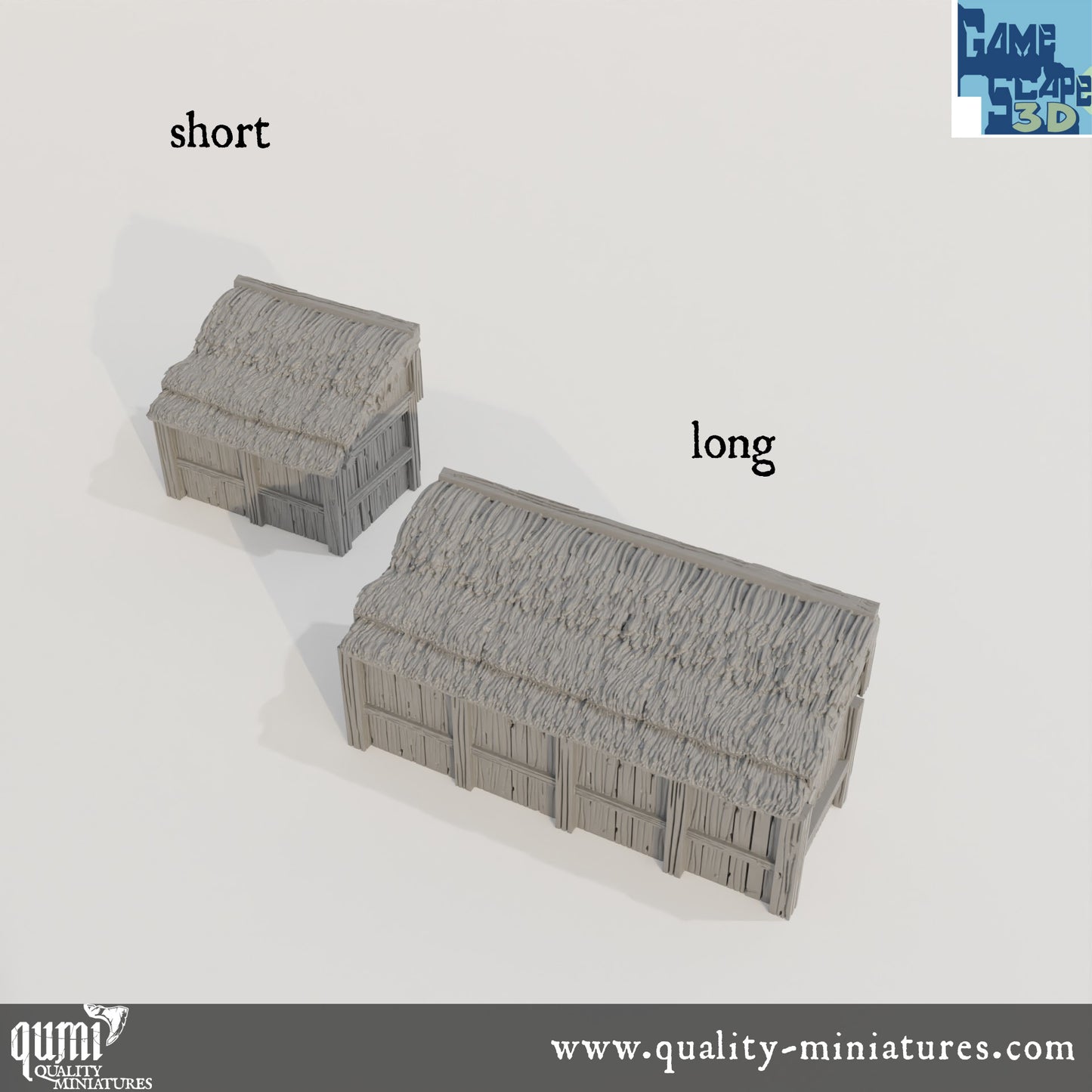 Side Shed - Lost City - Resin Print - Tabletop RPG Terrain - GameScape3D - Qumi Quality Miniatures - Qumi