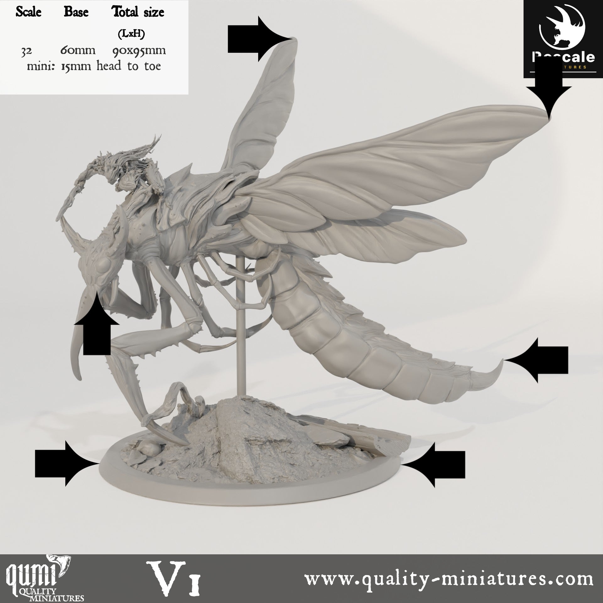 Skycutter - 32mm Tabletop RPG Mini - Qumi - Rescale Miniatures Quality Miniatures - Qumi