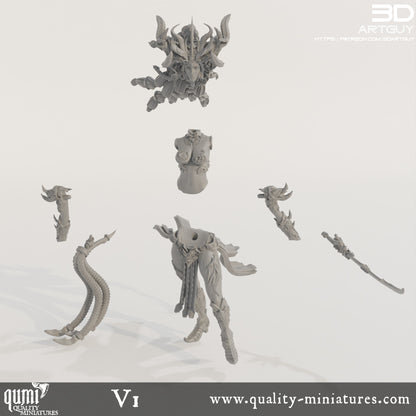 Snake Queen - 32mm Tabletop RPG Mini - Qumi Quality Miniatures - Qumi